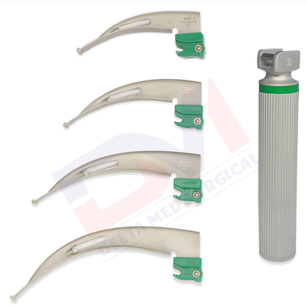 Disposable Standard Macintosh Fiber Optic Laryngoscope Set