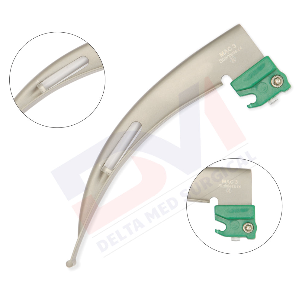 Disposable Standard Macintosh Fiber Optic Laryngoscope Set