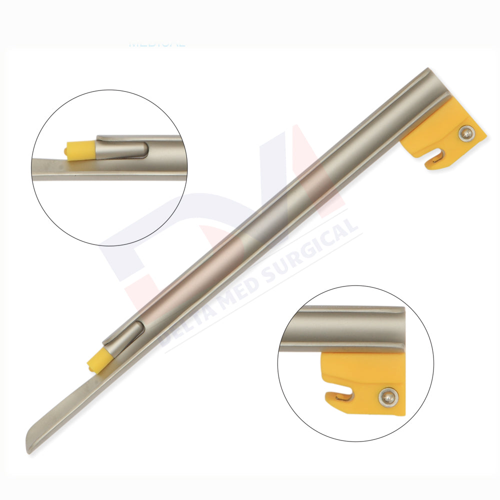 Disposable LED Conventional Miller Laryngoscope Blade Set