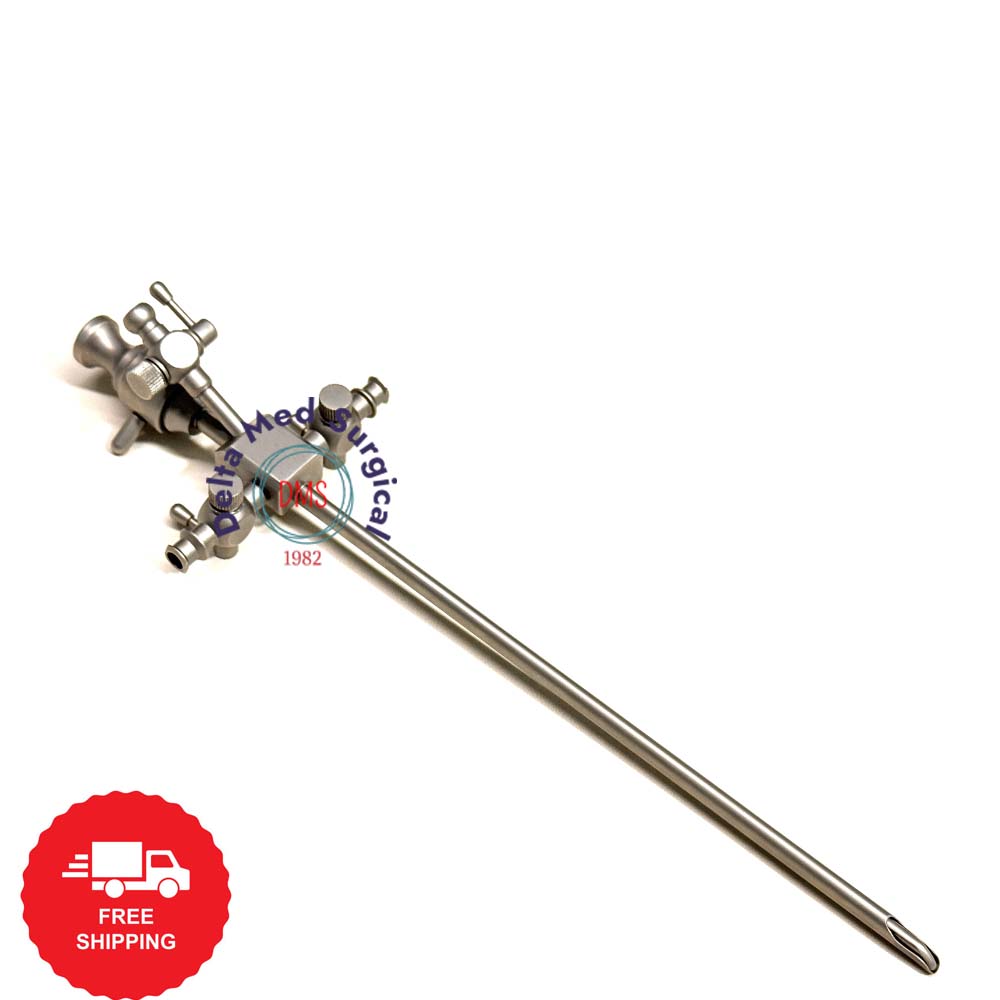 Delta Med Surgical Pediatric Cystoscopy Sheath with matching obturator and irrigation ports