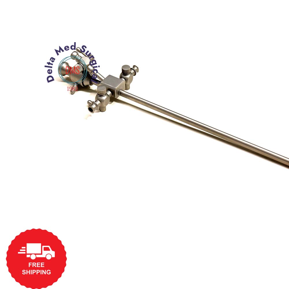 Delta Med Surgical 9.5 Fr Pediatric Cystoscope Sheath with matching obturator and dual stopcocks