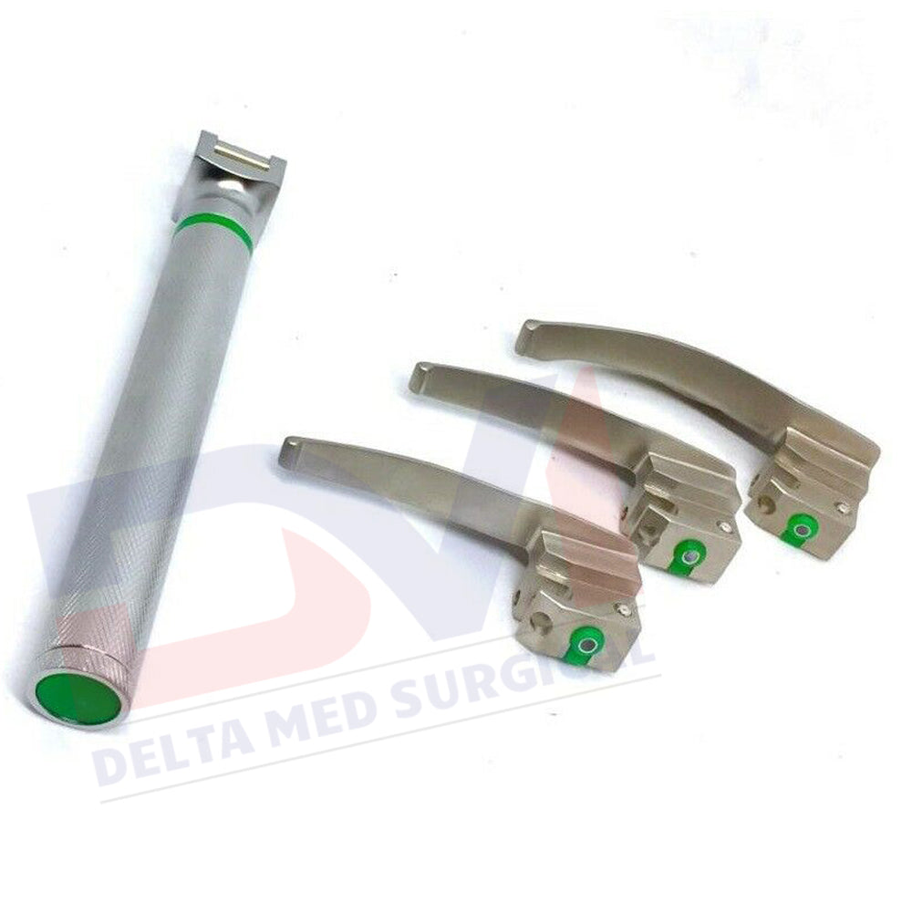 PEDIATRIC LARYNGOSCOPE MILLER FIBER OPTIC SET
