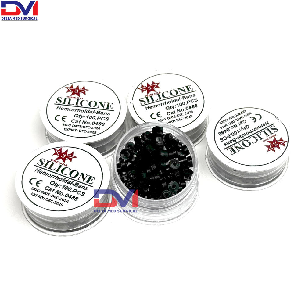 500 Pcs Silicone Hemorrhoid Bands or Rings for Hemorrhoid Ligator 5 Sets CE