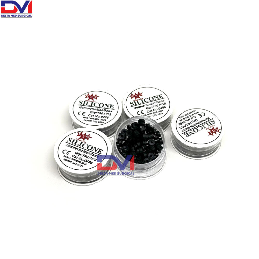 500 Pcs Silicone Hemorrhoid Bands or Rings for Hemorrhoid Ligator 5 Sets CE