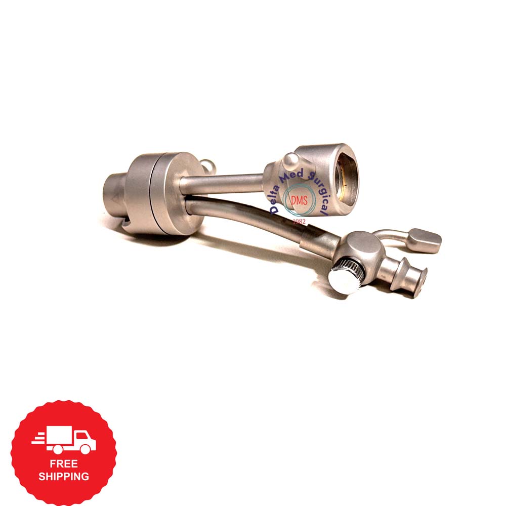 Delta Med Surgical Single Channel Cystoscope Bridge with silicone valve and telescope locking mechanism