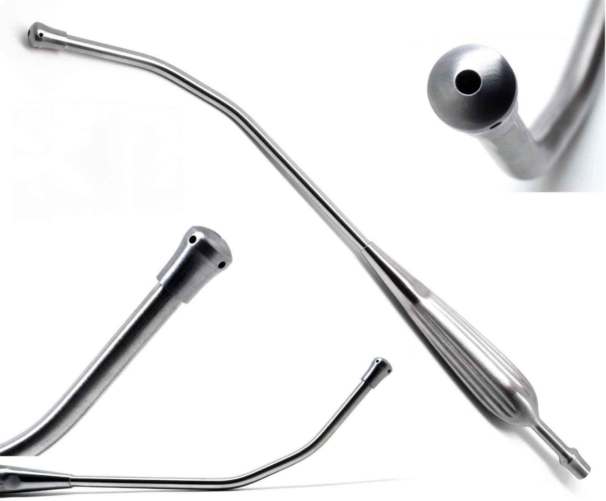 Delta Med Surgical Reusable Yankauer Suction Tube with bulbous tip and universal connector